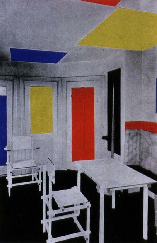 interior, Piet Mondrian